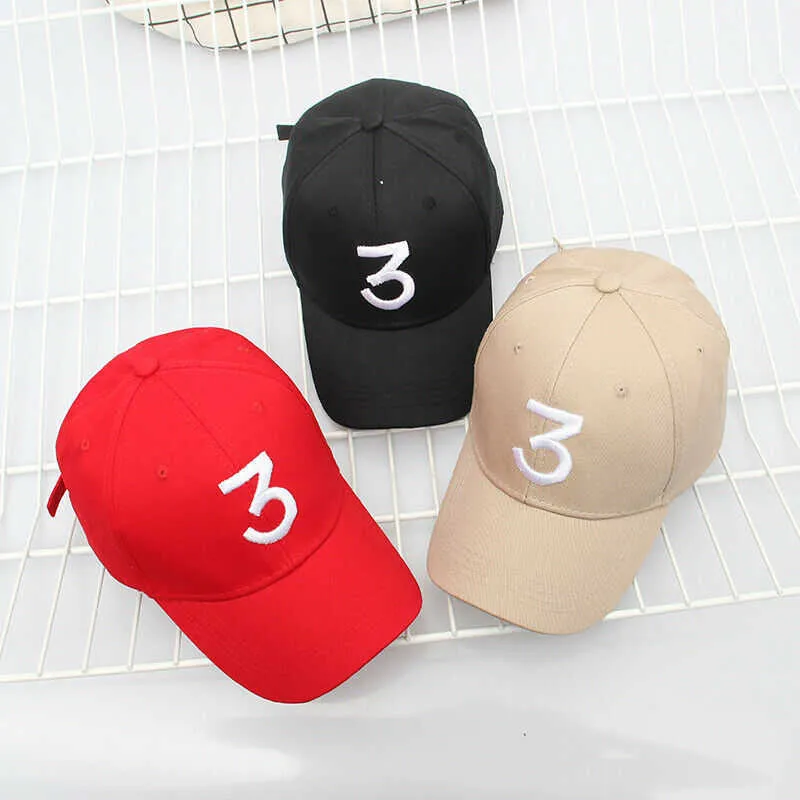 Gelgit Snapback Kapaklar Popüler Şans Rapçi 3 Beyzbol Şapkası Hip Hop Mektup Şapkalar Erkek Bayan Visor Anti-UV Sunhat Ayarlanabilir Boyutu Q0703