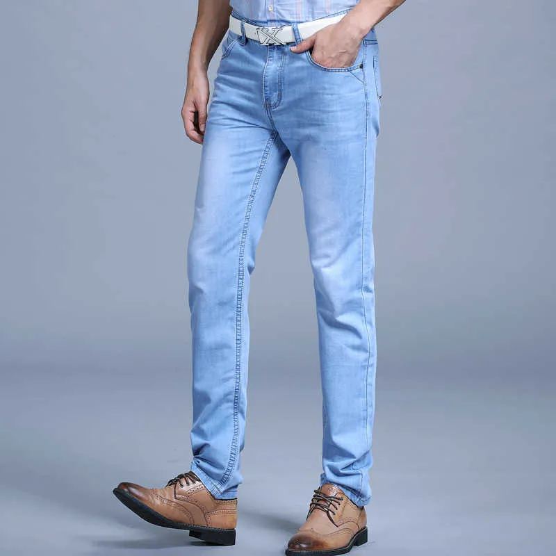 Stor försäljning Vår sommar Jeans UTR Tunna Free Men's Fashion Menpants Kläder Varumärke 210716