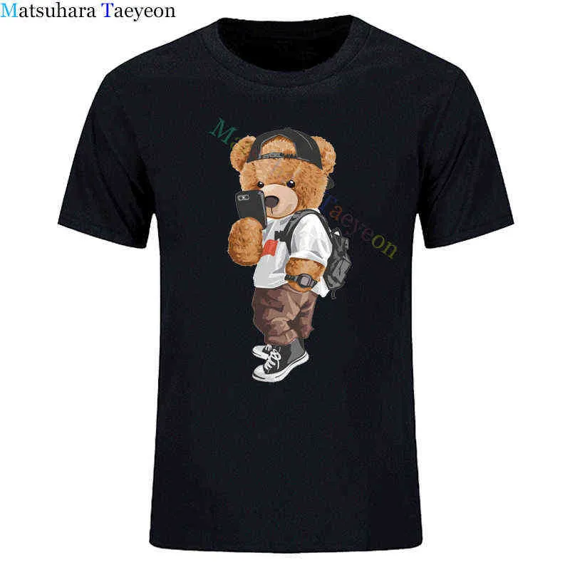 Été t-shirt chien ours Festival mode à manches courtes garçon hommes T-Shirts mâle nouveau t-shirt coton décontracté hauts t-shirts G1222