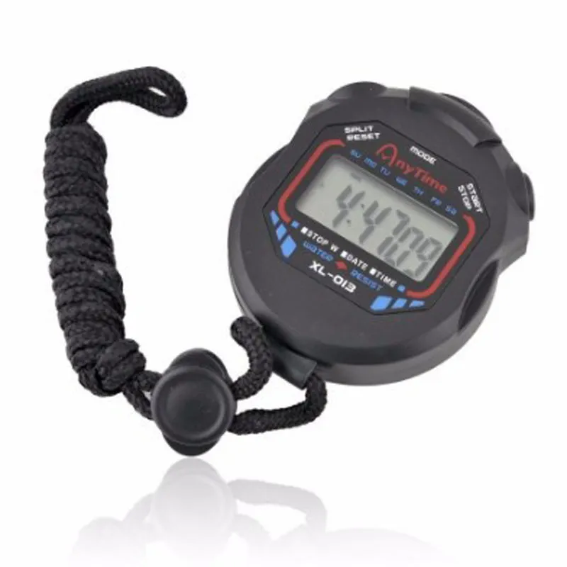 Outdoor Sport Stopwatch Professional Handheld Digital LCD Display Sports Running Timer Chronograph Counter Timers With Strap BH5261 TYJ