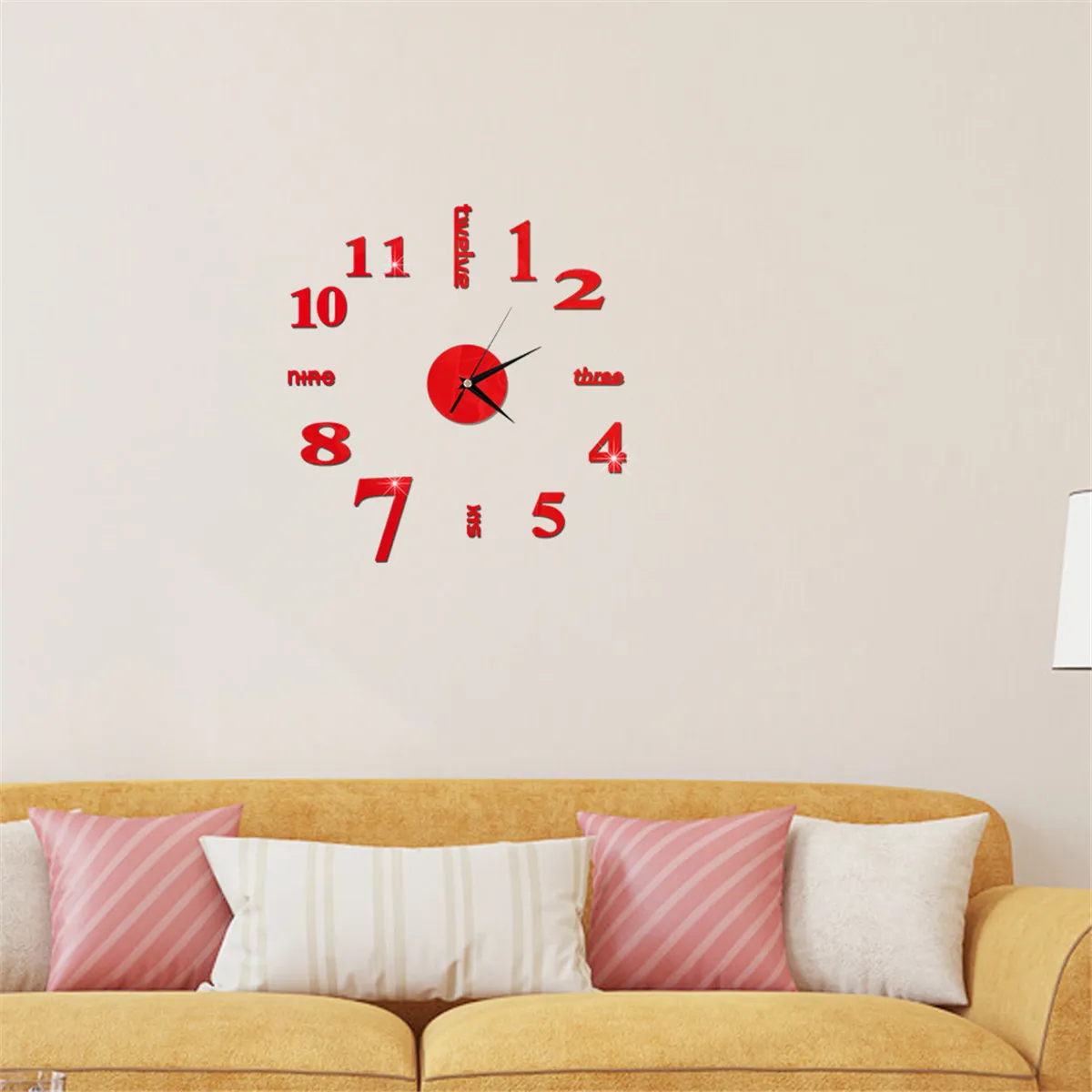 Orologio fai da te specchio creativo adesivi murali in acrilico soggiorno quarzo ago Europa horloge Home Decor Drop shipping