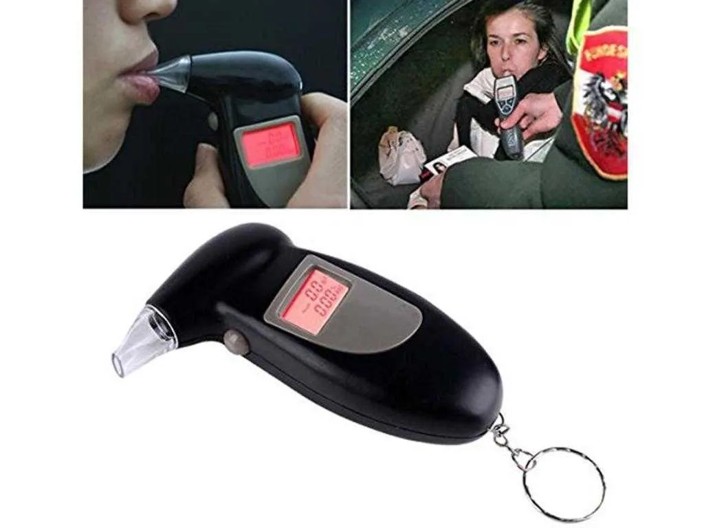Bil elektrisk utrustning digital alkohol tester andetag alkohol tester breathalyzer breathalyser alkohol andning tester breathalyzer bil