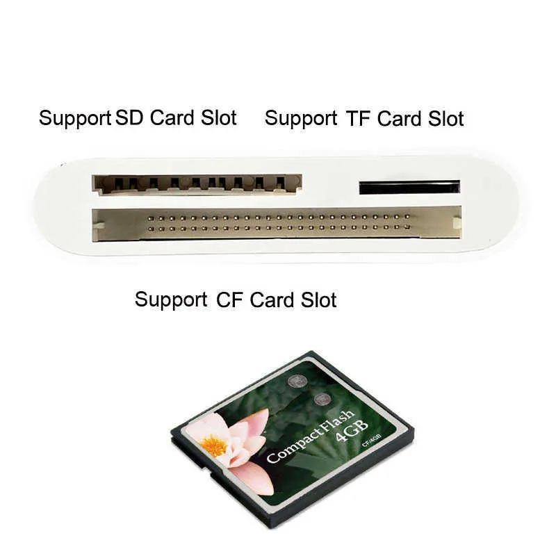 タイプCからSD TFマイクロSD CFカードリーダーUSB COTGアダプターiPad MacBook PC P40 P40 P30 Xiaomi Samsung S20 S10 S9用