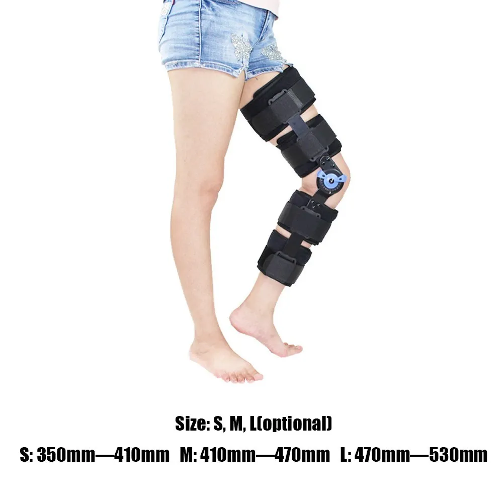 Orthopedic Hinged Knee Brace Support Adjustable Splint Stabilizer Wrap Sprain PostOp Hemiplegia Flexion Extension Joint Support3059016