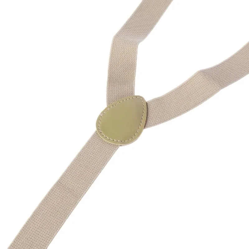 Mode unisex justerbar y-back hängslen båge slips clip-on hängslen elastiska bröllop för män kvinnor 11 färger nacke slips224y