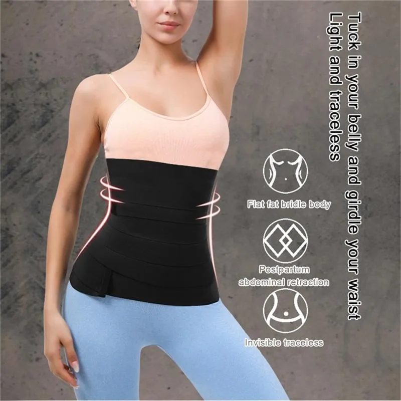 Ceintures Hirigin Bandage Wrap Taille Formateur Shapewear Sueur Sauna Tondeuse Ceinture Minceur Ventre Corps Shaper2086