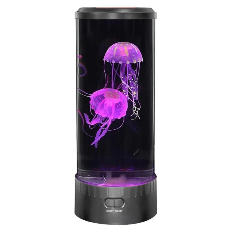 Buchlichter FENGLAIYI Quallenbecken Meereswelt Schwimmstimmungslicht LED Bunte Aquarium Nacht Kinderlampe Decorative259E