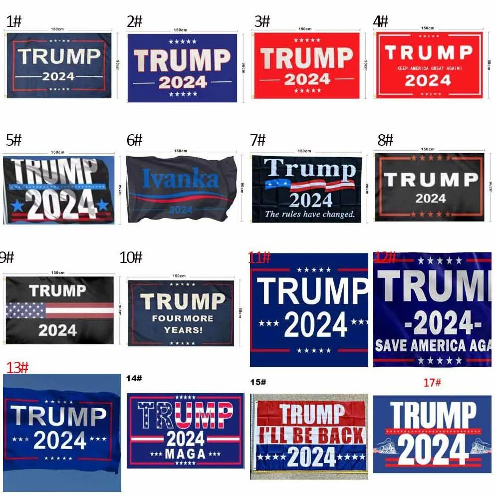 46 designs direct factory 3x5 Ft 90*150 cm save america again Trump Flag For 2024 President USA DHL 3-7 days Ship