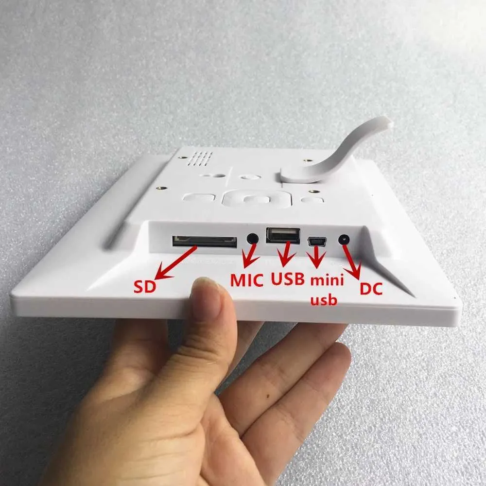 8 pouces 10.1 écran LED rétro-éclairage HD 800*600 cadre Photo numérique Album électronique photo musique film pleine fonction bon cadeau