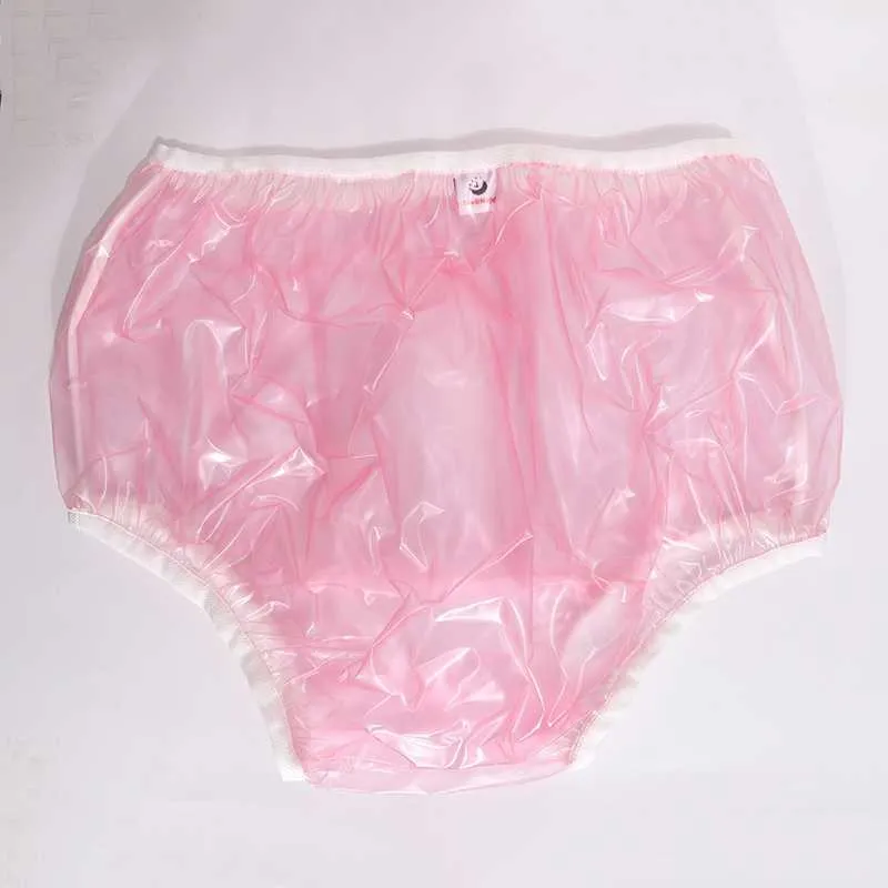 3 pçs abdl adulto fralda pvc reutilizável bebê calça fraldas onesize plástico bikini bottoms ddlg adulto bebê nova roupa interior azul fraldas h01556381