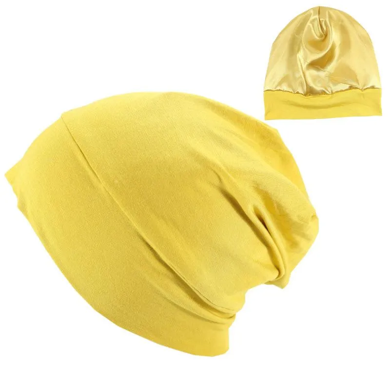 Elastisch Katoen Tulband Hoed Effen Kleur Vrouwen Hoofddoek Motorkap Innerlijke Hijaabs Cap Moslim Hoofd Wraps Femme Wrap Chemo Beanie Schedel caps268T