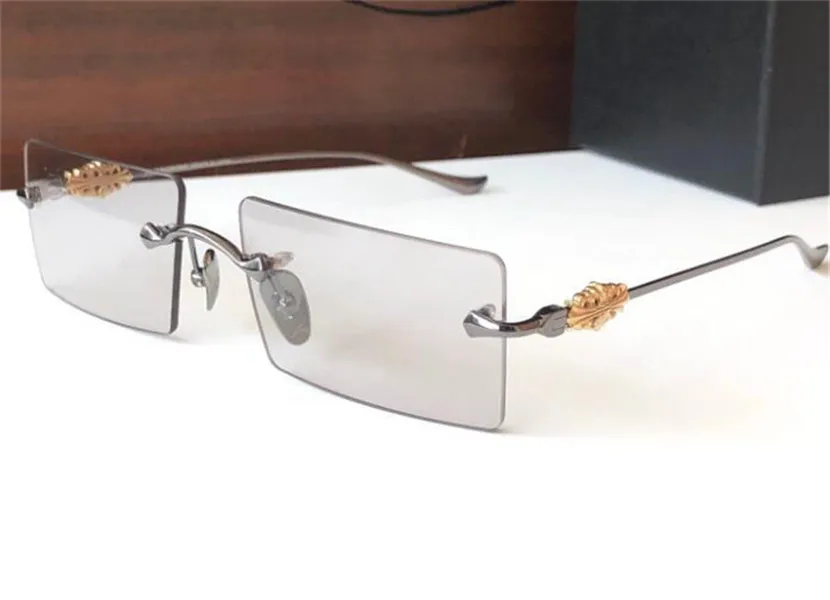 Design di moda vintage occhiali da sole Heiiz Beei Square Frameless Trendy in stile Trendy Summer Outdoor Uv400 Glassini protettivi Top Qualiti341C
