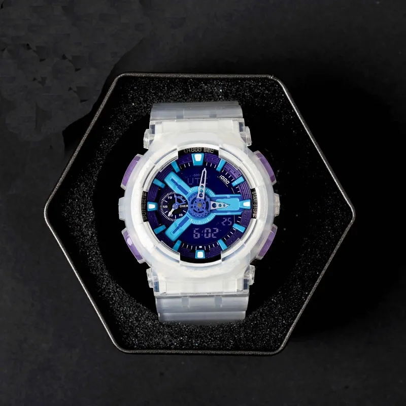 Nowy g110 zegarek mody atmosferyczny stereo tarcza 3D Design Bleeding Edition Unikalne ograniczone metalowe pudełko logo dla bąbelków3129