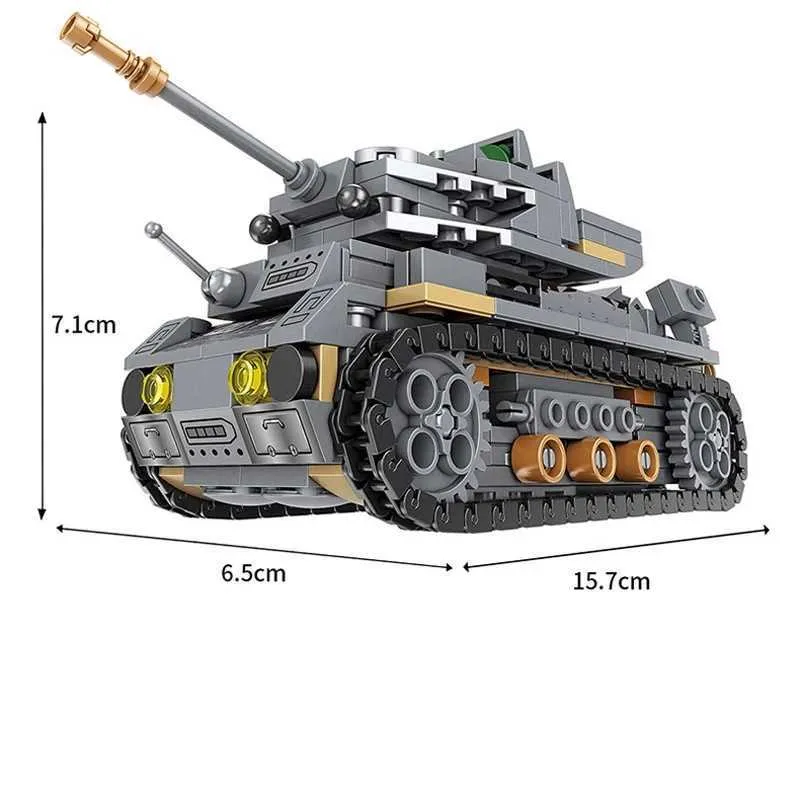 Bouwstenen Militaire Oorlog Robot Model Transformered Voor Tank Cijfers Helikopterschip kinderen Speelgoed Stad Q0624