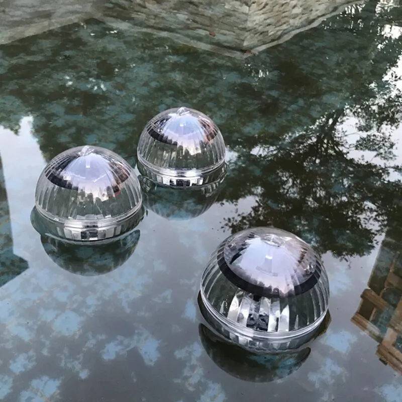 حمام سباحة ضوئي تحت الماء مصابيح LED مصابيح مقاومة للماء 7 ألوان RGB تغيير LEDs العائمة الإضاءة الشمسية مصباح البركة الصيد تعمل بالطاقة الشمسية D292T