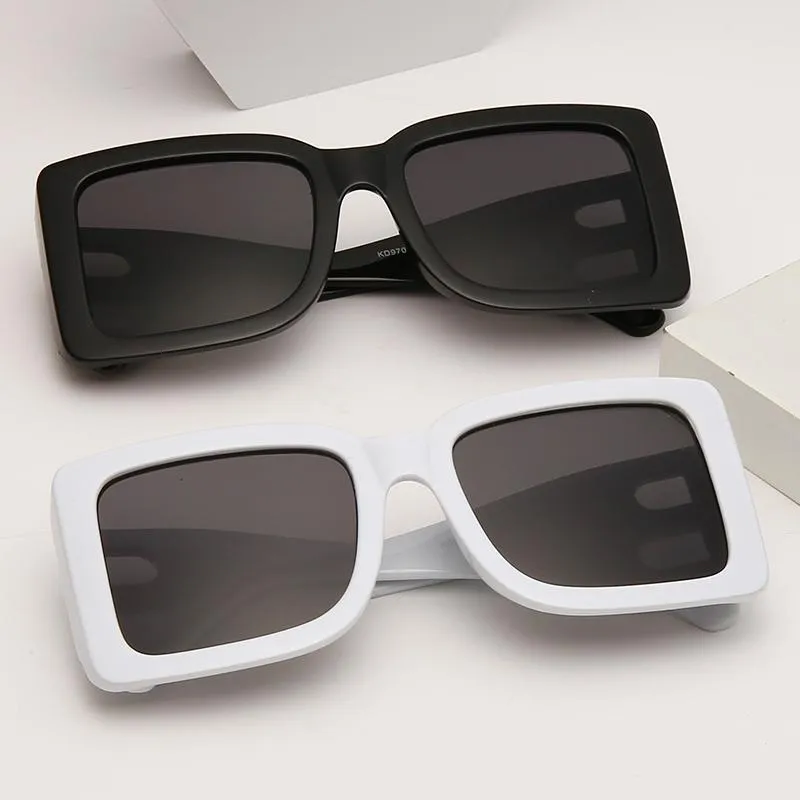 Zonnebril 2021 Merk Vierkante Vrouw Oversized Zwarte Stijl Shades Voor Vrouwen Grote Frame Mode Vrouwelijke UV400 Bril202J