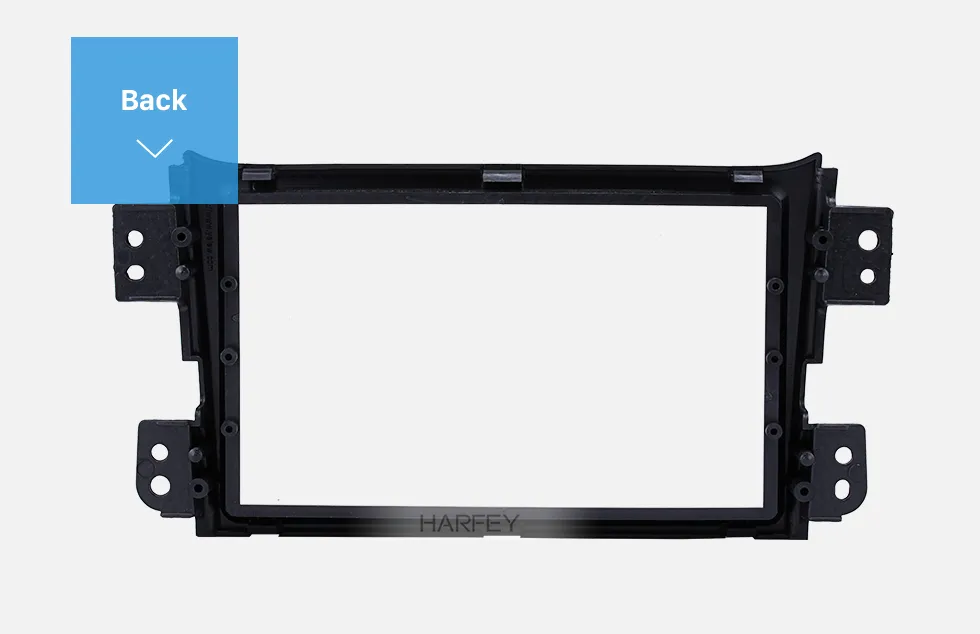 Fascia d'autoradio 2 Din noir pour 2008 2009-2014 Kit de panneau stéréo automatique Suzuki Splash kit d'installation de cadre de plaque de CD de tableau de bord