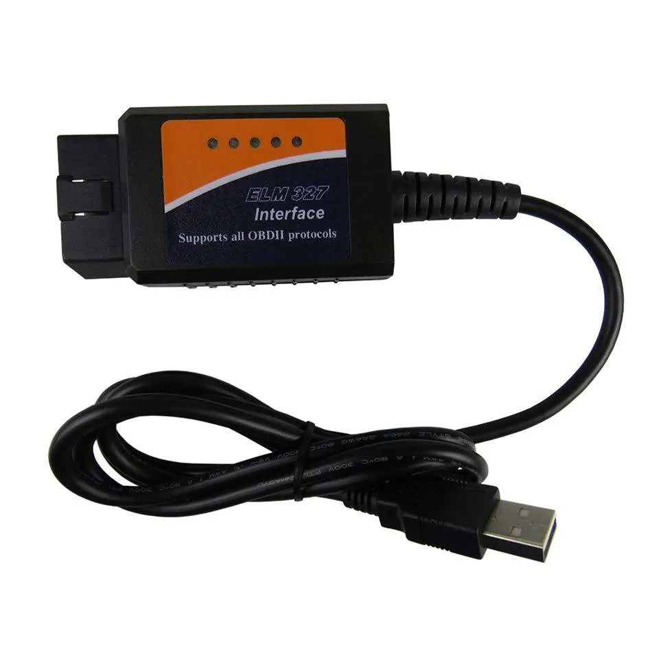 ELM 327 USB OBD2 Автомобильный диагностический сканер ELM327 V15 USB OBD 2 II Автодиагностические инструменты EML327 FT232RL Поддержка чипа J18505269527