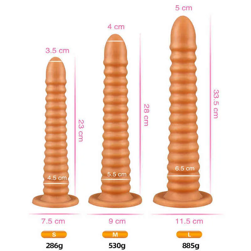 NXY Anal Toys New Dildo Pull Bead Long Butt Plug Dildos Sex for Momen Homens Cólon Masturbadores Túnel de Pênis Fake Penis 12104492525
