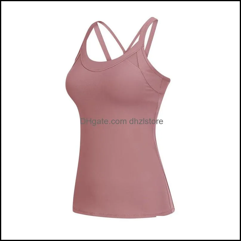 Gym Clothing Women Sportswear Yoga Tops Sleeveless Vest Fitness Training Tank Running Shirt Quick Dry White Top1