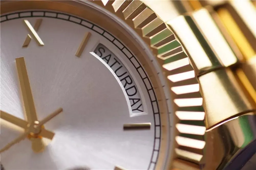 Роскошные мужские часы Day Date 40 мм с автоматическим механическим механизмом из нержавеющей стали, дизайнерские часы Master President, мужские наручные часы283L