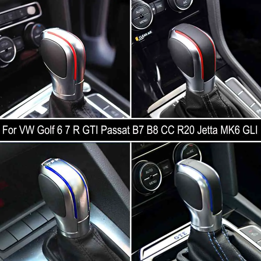 Modification Chrome Matte Gear Shift Knob DSG Cover Cap For VW Golf 6 7 R GTI Passat B7 B8 CC R20 Jetta MK6 GLI