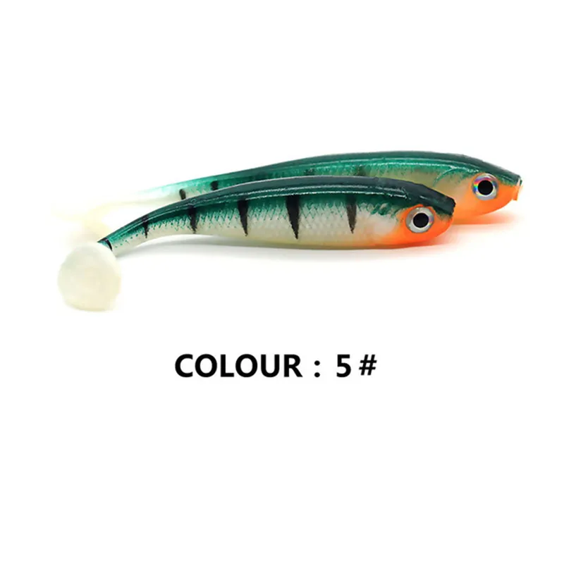 7cm 2.1g Soft Lures Silicone Bait 3D Eyes with Paddle T Tail For Fishing Sea Fishing Pva Swimbait Wobblers Artificial Tackle