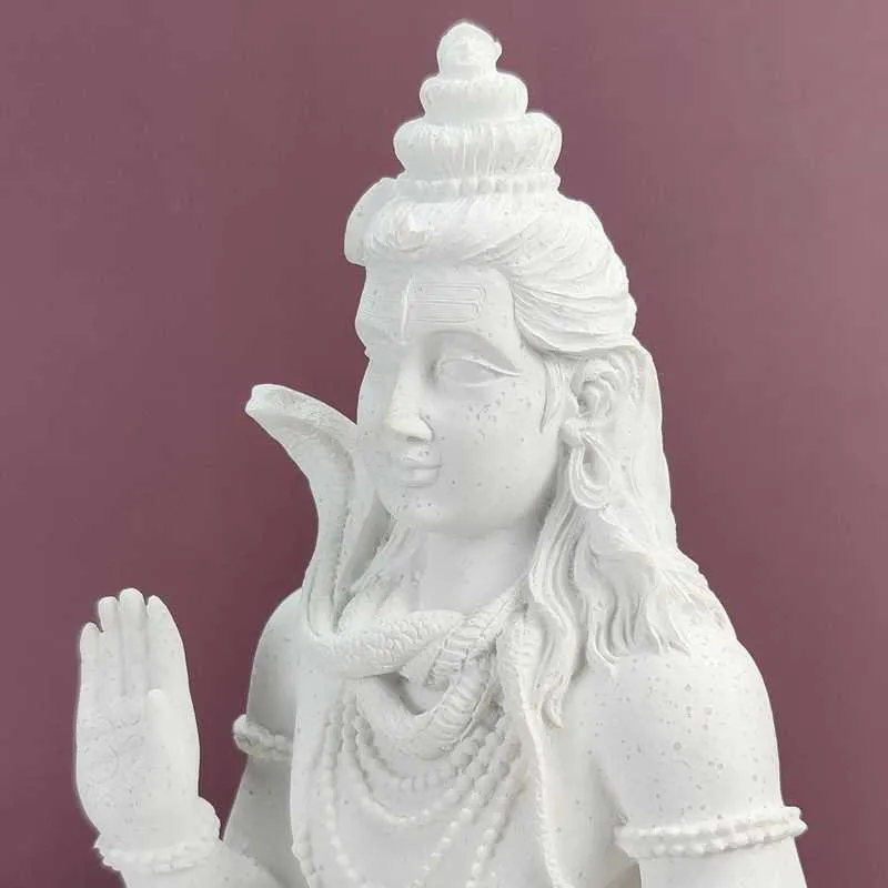 VILEAD 20 cm Shiva Statue Hindou Ganesha Vishnu Bouddha Figurine Décor À La Maison Chambre Bureau Décoration Inde Religion Feng Shui Artisanat 210727