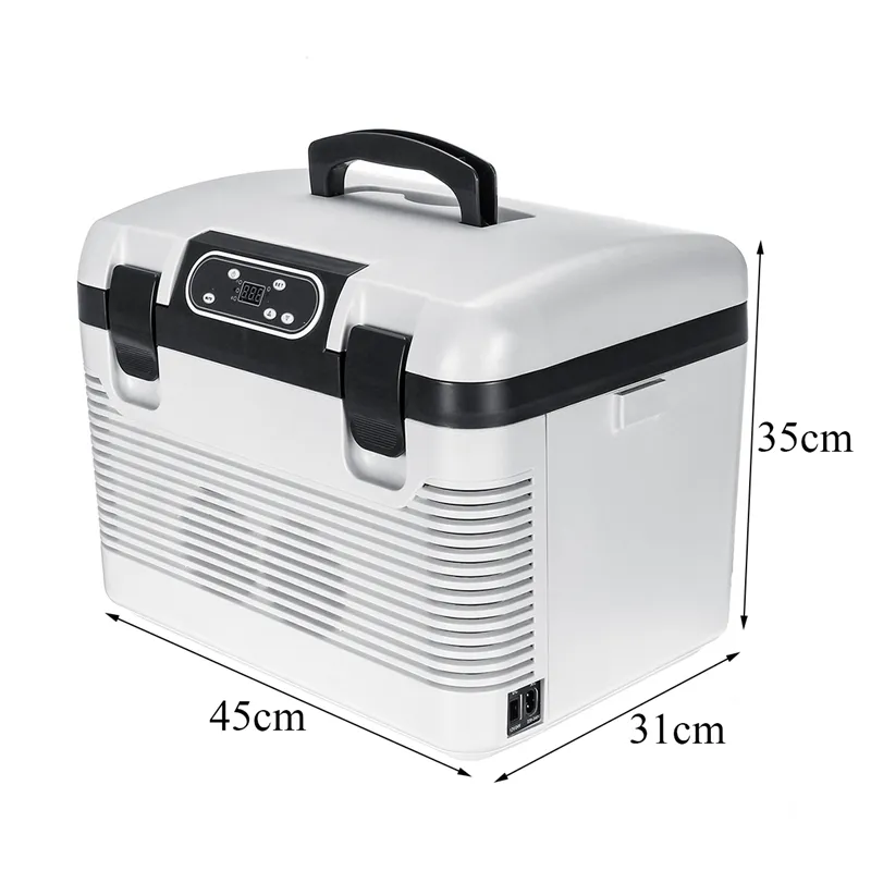Réfrigérateur 19L-5 ~ 65 degrés gel DC12-24V/AC110V compresseur de réfrigérateur pour le chauffage de réfrigération de pique-nique à la maison de voiture