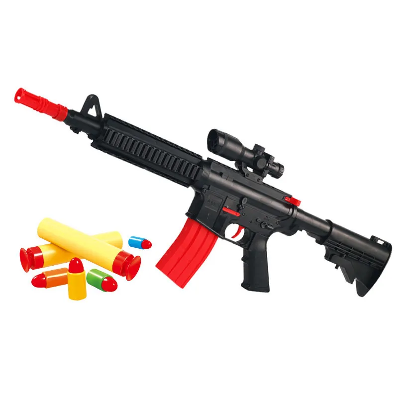 M416 manuel jouet pistolet Blaster Airsoft pistolet fusil Sniper pour enfants garçons avec fléchettes balle molle fusil jeu de plein air