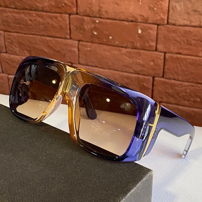 Oficial último 733 Hombres Diseñador Gafas de sol Moda Clásico Cuadrado Marco completo Lente de protección UV Estilo popular de verano Mujeres Sol gl305f