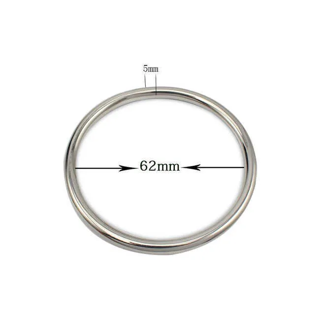 Mode minimalistische armband 316L roestvrij staal partij sieraden eenvoudige minnaar paar ronde armbanden goud / zilver kleur pulseiras Q0717
