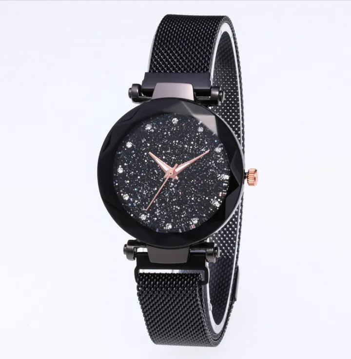 Diamant ciel étoilé belle montre à Quartz pour femme dames montres mode femme montre-bracelet décontractée 334e