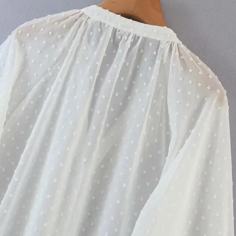 Летние женщины шифон тонкое платье с длинным рукавом свободно плюс размер прозрачный ES женские моды уличные рубашки Vestidos 210513