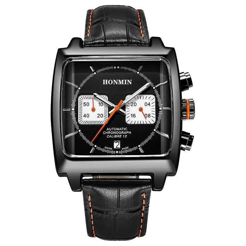 Honmin Luxury 브랜드 시계 스포츠 석영 남성 패션 ES 210728
