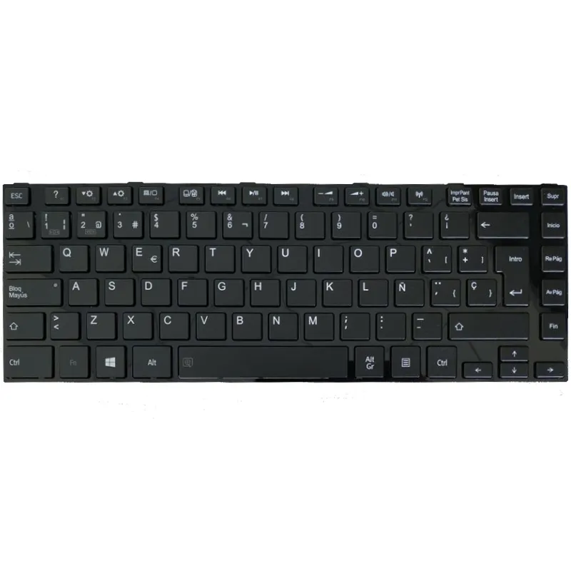 Spanish Keyboard TOSHIBA SATELLITE L800 L800D L805 L830 L835 L840 L845 P840 P845 C800 C840 C845 M800 M805 SP Black