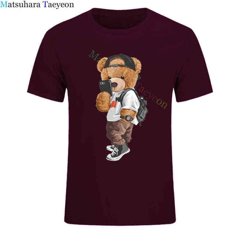 Été t-shirt chien ours Festival mode à manches courtes garçon hommes T-Shirts mâle nouveau t-shirt coton décontracté hauts t-shirts G1222