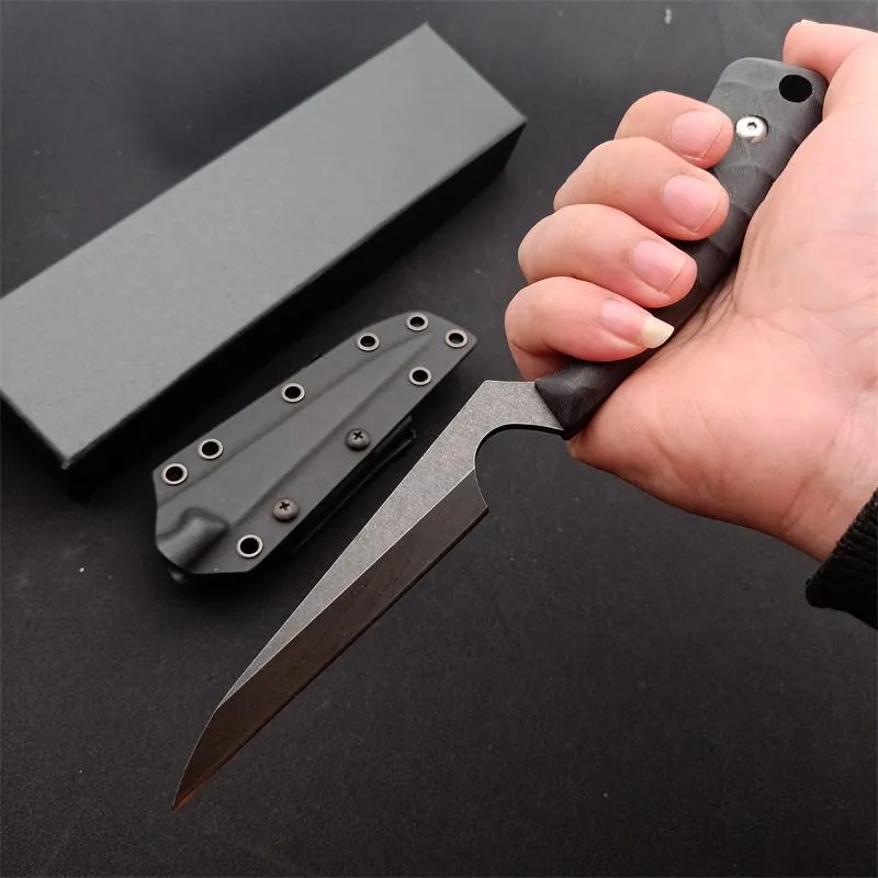 BladeTricks fratello taktisk kniv 1070 Spring Steel Blade G10 handtag camping utomhus EDC kniv melee försvar verktyg samla gåvor bm ut