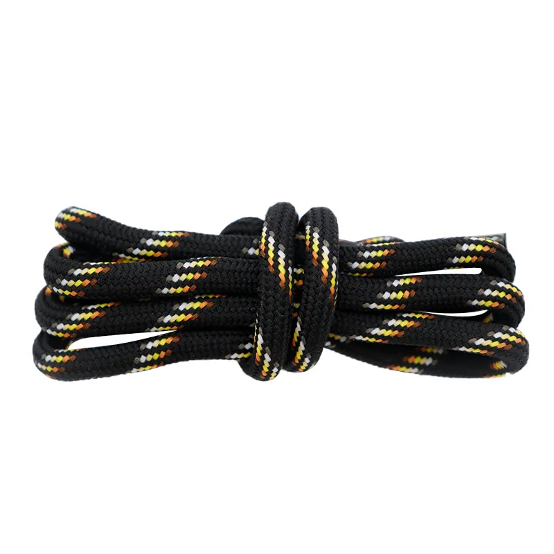 Durable 6MM Double Layers Shoelaces 60-180cm Mix Rope for Genius Hiking Boots Martin Boot Canvas Cord Zapatillas Mujer