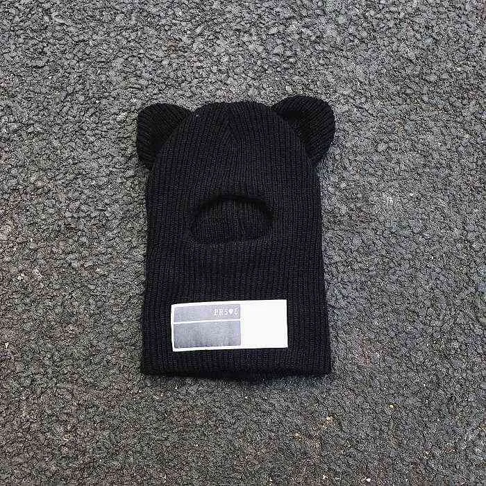 INS Hot Men's Winter Bear Big Ear Beanie Hat Warm Hip-hop Punk Funny Party Knitted Winter Hats For Women Autumn Woolen Caps Y21111