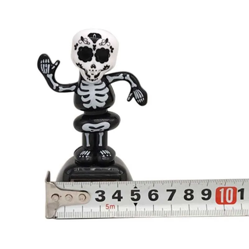 Grappige skeletauto dashboard decoratie kantoor cabine accessoires interieur decoratie Halloween dansen figuur speelgoed9659693