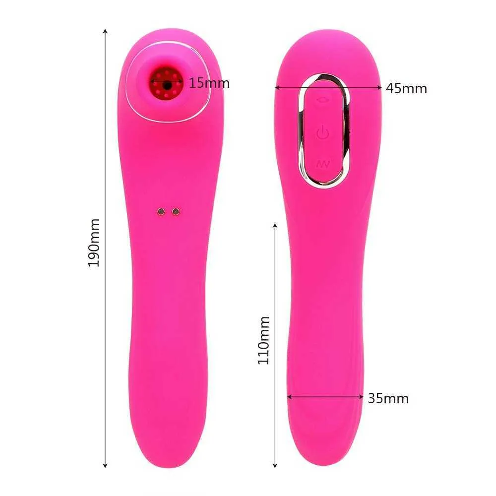 Vatine Sex Toys for Women Klitoralstimulator Oral Licking Nippelsaugende Zunge vibrieren 10 Geschwindigkeiten Klitoris -Sauger Vibrator P08164340085
