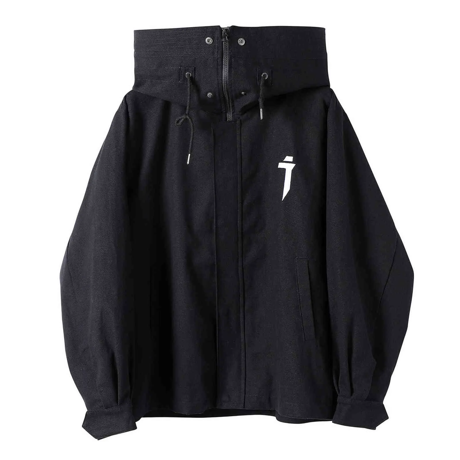 Veste Techwear pour hommes noir printemps japonais Streetwear manteau à capuche 211126