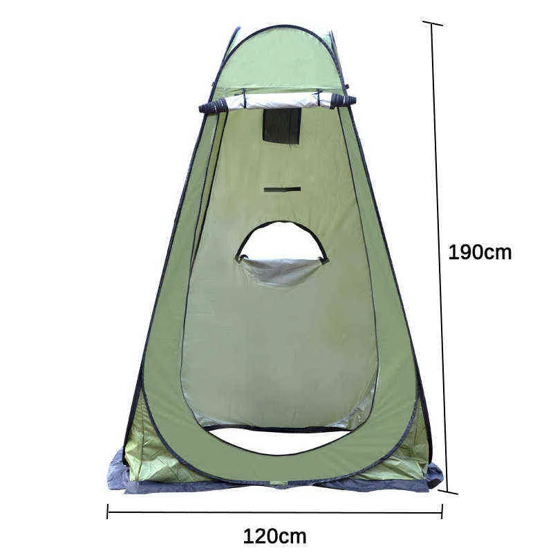 Portable Intimité Douche Toilette Camping Tente Pop-Up Camouflage et Fonction UV Habillage Extérieur pography 220104