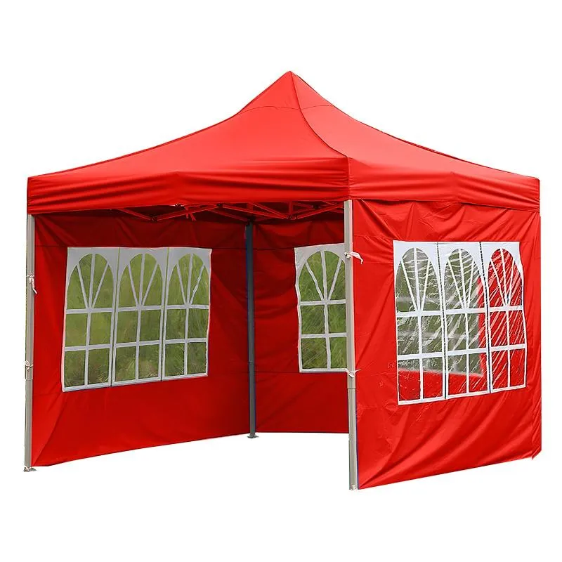 Skugga 1st Four Corner Folding Tält Tyg Custom Waterproof Outdoor Camping Stall utan Canopy Top313G