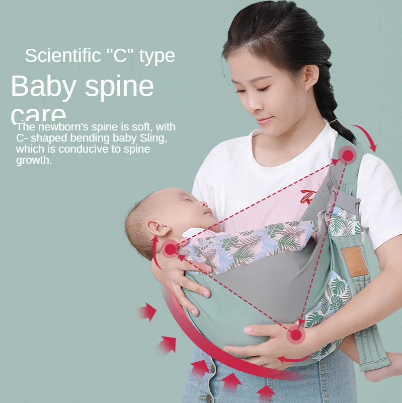 Écharpe de bébé à maintien croisé Bébé simple tenant un tabouret de taille d'artefact nouveau-né avant câlin