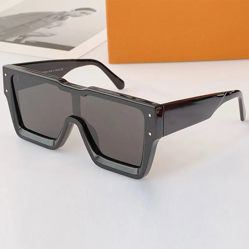 Saison automne-hiver Lunettes de soleil cyclone pour hommes 1547 mode classique carré lunettes à monture en acétate noir protection UV extérieure 100% desi325a