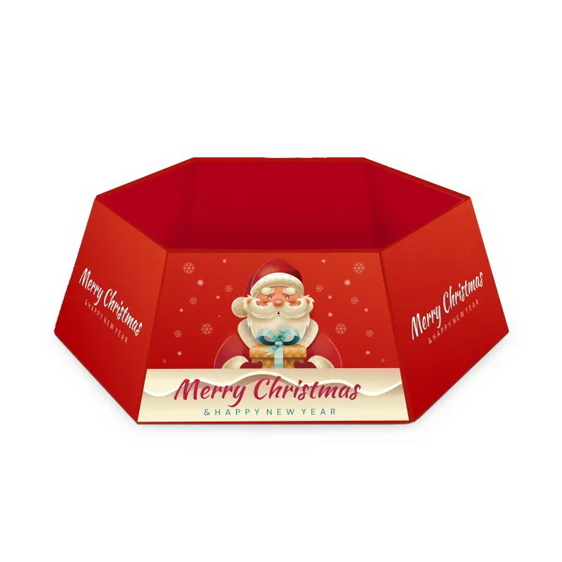 Christmas Decorations 30 Inch Merry Tree Skirt Base Collar Around Xmas Year Party Home Decoration