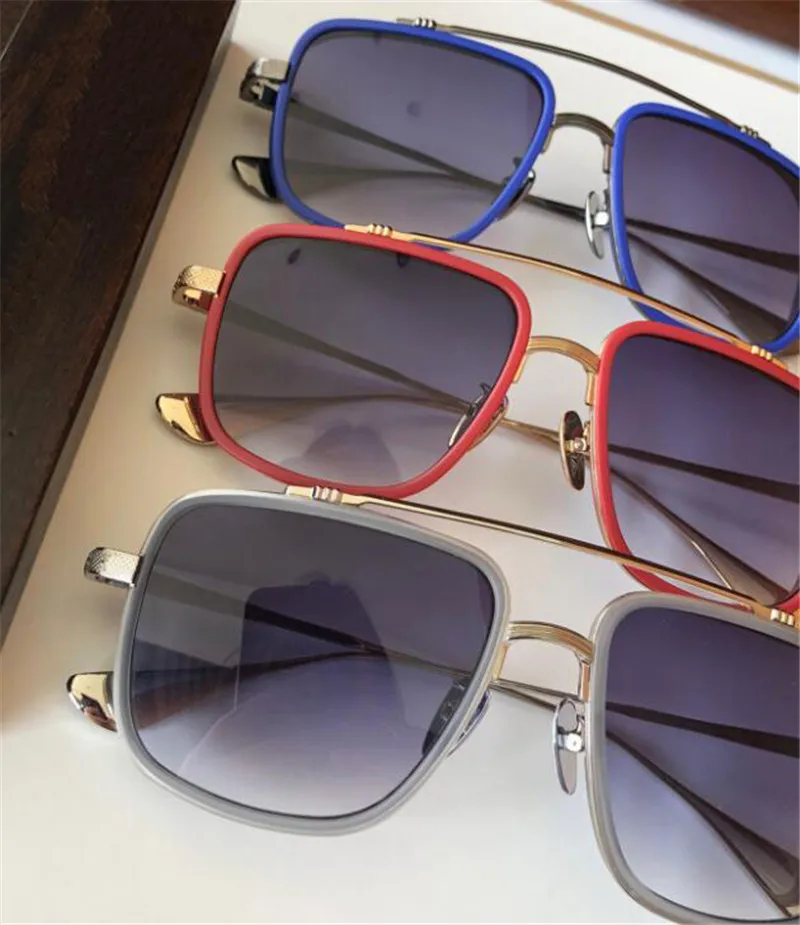 نظارة شمسية من أزياء عتيقة 8015 إطار مربع تصميم فريد من نوعه تصميم قوطية بسيطة وسخية عالية الجودة UV400 Protecti250H