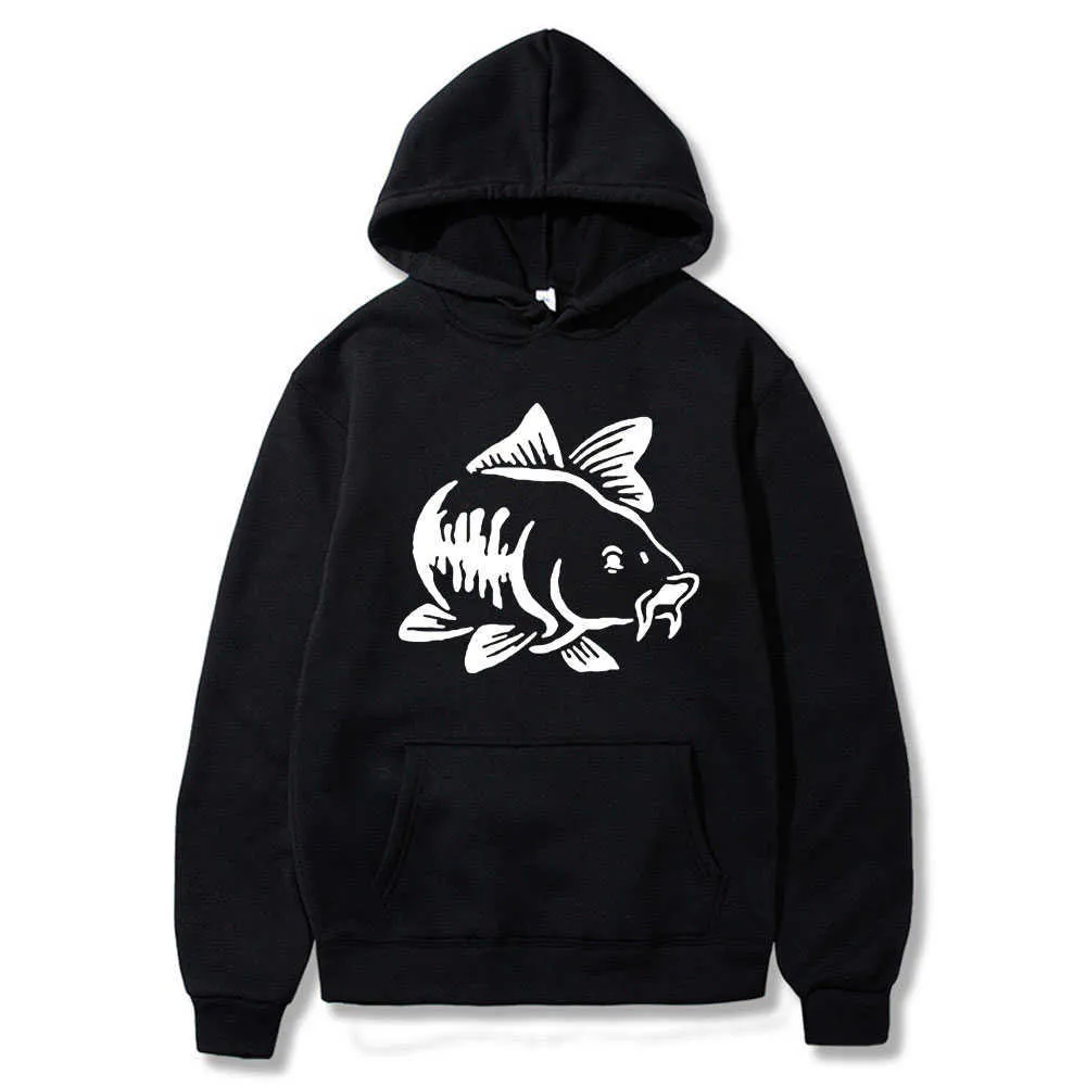 2021 frühling Herbst Karpfen Fisch Hoodie Fishings Ruined Mein Leben Pullover Männer/frauen Lustige Mode Lässig Hoodies H0910